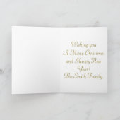 Mooie kerst met prettige pretentie feestdagen kaart (Binnen)