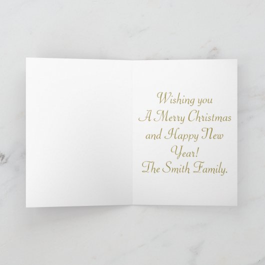 Mooie kerst met prettige pretentie feestdagen kaart (Binnen)