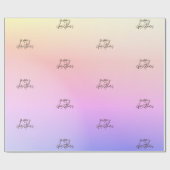 Mooie kerst mooi gradiënt Modern Ombre Cadeaupapier (Vlak)