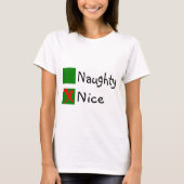 Mooie kerst niet onaughty t-shirt (Voorkant)