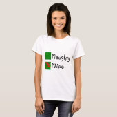 Mooie kerst niet onaughty t-shirt (Voorkant volledig)