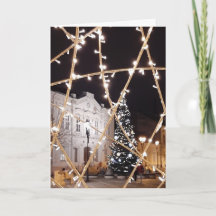 Mooie kerst ontwerp blanco kaart