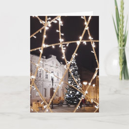 Mooie kerst ontwerp blanco kaart