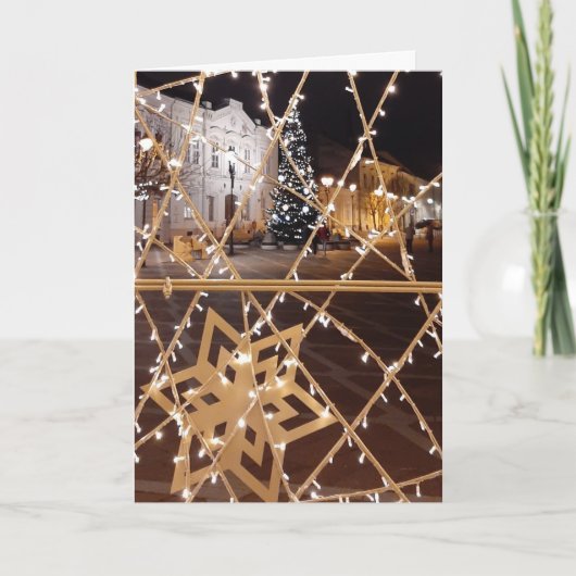 Mooie kerst ontwerp blanco kaart (Voorkant)