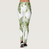 Mooie kerst poinsettias leggings (Achterkant)