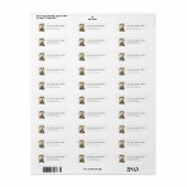 Mooie kerst retouradreslabels etiket (Full Sheet)