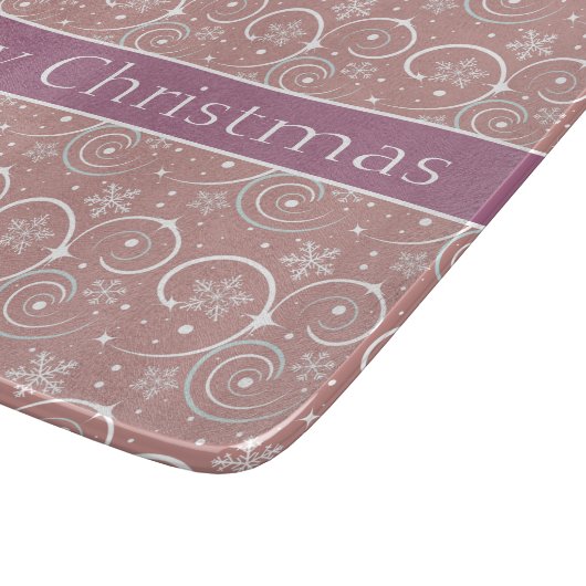 Mooie kerst snijplank (Hoek)