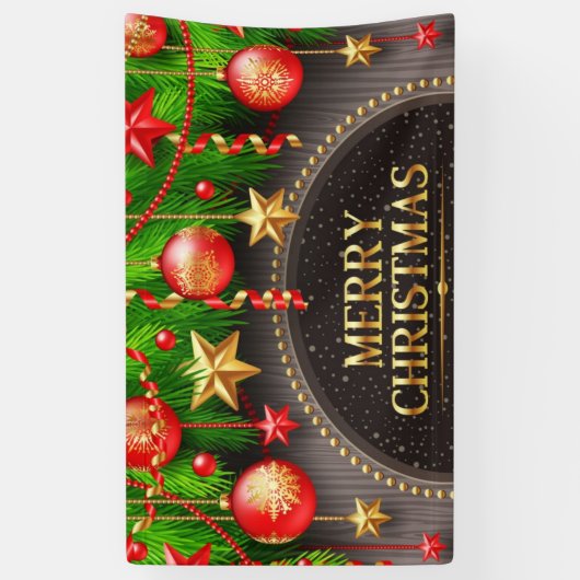 Mooie kerst spandoek (Verticaal)