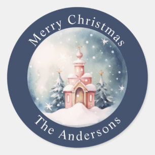 Mooie Kerst Sterrennacht Sticker