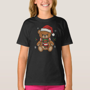 Mooie Kerst-Teddybeer Vakantie Kinderen T-shirt