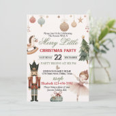 Mooie Kerst Thema Kerstfeest Uitnodiging (Staand voorkant)