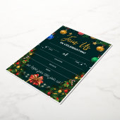 Mooie kerst trouw uitnodigingen, uitnodigingskaart folie uitnodiging (Gedraaid)