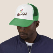 Mooie kerst trucker hoed pet (In situ)