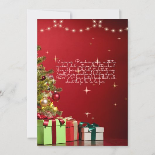 Mooie kerst uitnodiging (Achterkant)