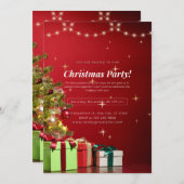 Mooie kerst uitnodiging (Voorkant / Achterkant)