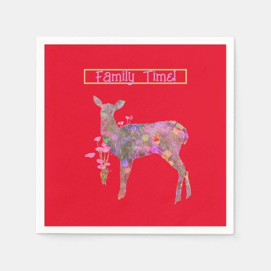 Mooie kerst van Deer Servet (Voorkant)