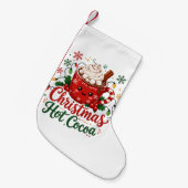 Mooie Kerst Warme Chocolade Mok Kleine Kerstsok (Voorkant (Hangend))