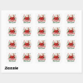 Mooie Kerst Warme Chocolade Mok Vierkante Sticker (Vel)