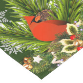 Mooie kerstachtige kerstachtige feestdag korte tafelloper (Hoek)