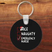 Mooie kerstaklijst voor noodhulp in natura sleutelhanger (Voorkant)