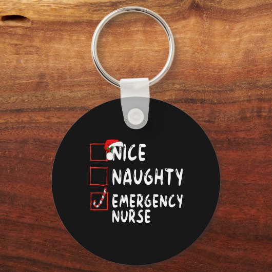 Mooie kerstaklijst voor noodhulp in natura sleutelhanger (Voorkant)