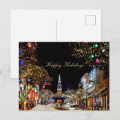 Mooie kerstavond uitnodiging briefkaart (Voorkant / Achterkant)