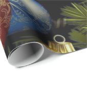 Mooie kerstballen met een fraai design cadeaupapier (Rol Hoek)