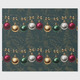 Mooie Kerstbalornament Cadeaupapier