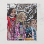 Mooie Kerstbeer Sneeuwbol Foto Flyer (Achterkant)