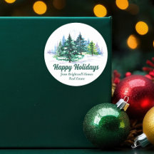 Mooie kerstbomen Aangepaste fijne feestdagen