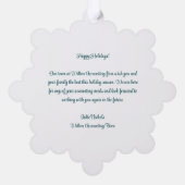 Mooie kerstbomen aangepaste zakelijke vakantie ornament kaart (Achterkant)