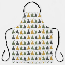 Mooie kerstbomen en sterren schort