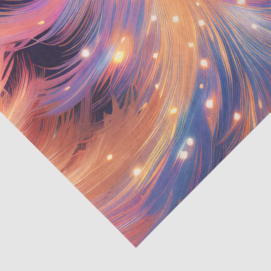 Mooie kerstbomen licht sprankelende kerst tissuepapier (Detail)