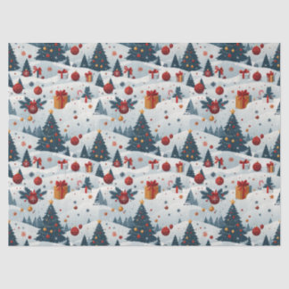 Mooie kerstbomen patroon inpakpapier tissuepapier
