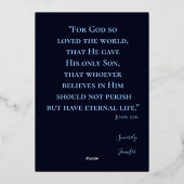 Mooie kerstboom folie feestdagenkaart (Achterkant)