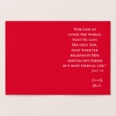 Mooie kerstboom folie kaarten (Binnen)