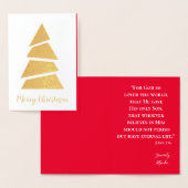 Mooie kerstboom folie kaarten (Display)