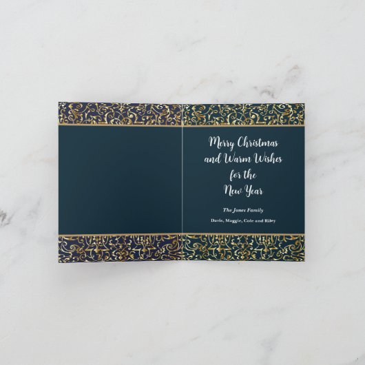 Mooie kerstboom kaart (Binnen)