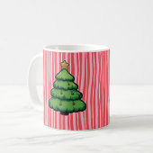 Mooie Kerstboom Koffiemok (Voorkant links)