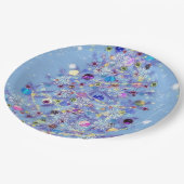 Mooie kerstboom papier Borden Papieren Bordje (Gekanteld)