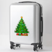Mooie Kerstboom Sticker (Koffer)