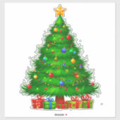 Mooie Kerstboom Sticker (Vel)