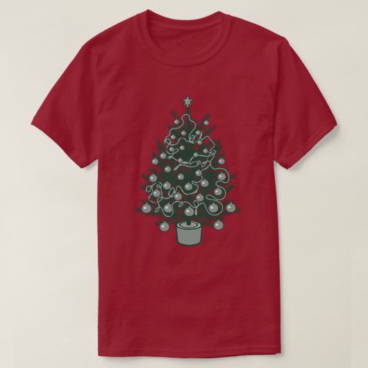Mooie kerstboom T-shirt (Design voorkant)
