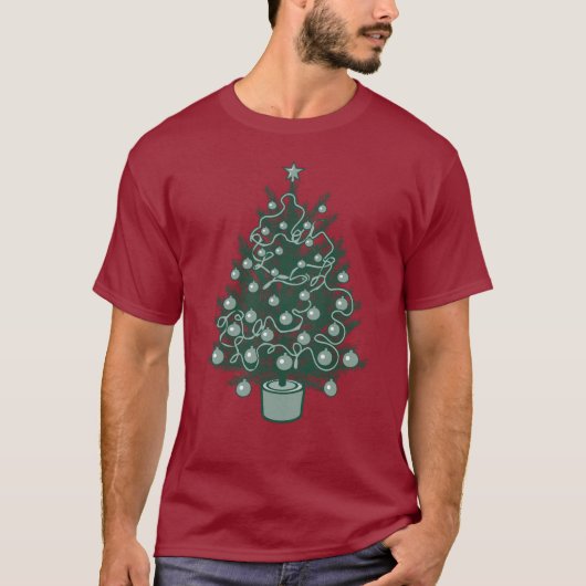 Mooie kerstboom T-shirt (Voorkant)