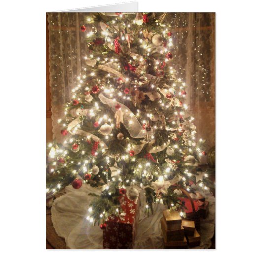 Mooie kerstboom Traditionele groet (Voorkant)