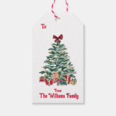 Mooie kerstboomcadeautjes Labels Cadeaulabel (Voorkant)