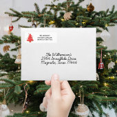 Mooie Kerstboomkoek Retouradres Etiket