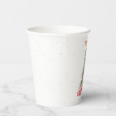 Mooie kerstboomkunst Waterverf Feestdagen Papieren Bekers (Rechts)