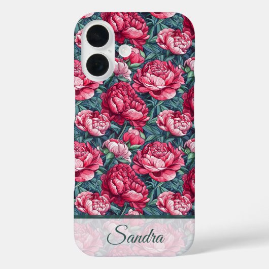 Mooie Kerstcadeau Pioen Bloemstuk Op Maat Case-Mate iPhone Case (Achterkant)