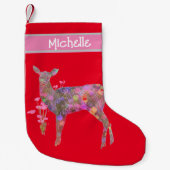 Mooie kerstcadeau voor de deur kleine kerstsok (Voorkant)